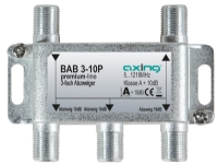 Axing BAB 3-10P Kabelfordeler 5 – 1218 Mhz Grå A 10 dB F