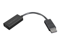 Lenovo - Video adapter - DisplayPort hann til HDMI hunn - 22.5 cm - svart - 4K-støtte PC tilbehør - Kabler og adaptere - Adaptere