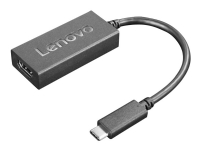 Lenovo - Video adapter - 24 pin USB-C hann til HDMI hunn - 24 cm - svart - støtte for 4K 60 Hz (3840 x 2160) PC-Komponenter - Skjermkort & Tilbehør - USB skjermkort