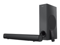 Creative Stage – Soundbar – för TV/monitor – 2.1-kanals – trådlös – Bluetooth – 80 Watt (Total)