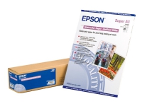 Epson - Strålende hvit - A3 plus (329 x 423 mm) - 188 g/m² - 20 ark vannfargepapir - for SureColor P5000, P800, SC-P10000, P20000, P5000, P700, P7500, P900, P9500 Papir & Emballasje - Hvitt papir - fotopapir