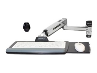 Ergotron LX - Monteringssett (musholder, håndleddsstøtte, tastaturbakke, sitte-stå-arm, utrekkbart musebrett, sokkel, utvidelse) - for tastatur / mus - polert aluminium - veggmonterbar - for P/N: 45-353-026 TV, Lyd & Bilde - Monteringsfester - Vegg