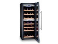 Caso WineComfort 38, Vin kjøleskap, Frittstående, 38 flasker, 60 W, G, Rustfritt stål