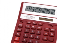 Citizen SDC-888X, Lomme, Økonomi, 12 sifre, 1 linjer, Batteri/Solcelle, Rød Kontormaskiner - Kalkulatorer - Kalkulator