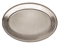 Fad 35x22 cm Oval med Fane Rustfri stål,stk Catering - Service - Tallerkner & skåler