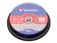 Verbatim – 10 x BD-RE – 25 GB 2x – spindel