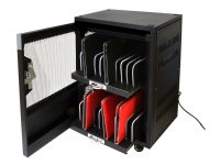 PORT Connect - Kabinettenhet (kun lading) - for 20 enheter - låsbar - svart - utgang: DC 5 V interiørdesign - Oppbevaringsmøbler - Multiskap