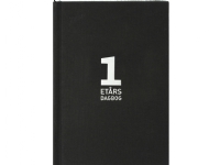 Mayland 1-årig dagbok A5 svart textiltryck 15×21 cm