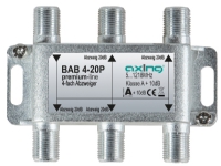 Axing BAB 4-20P Kabelkniv 5 – 1218 MHz Grå A 20 dB F