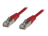 MicroConnect – Nätverkskabel – RJ-45 (hane) till RJ-45 (hane) – 15 m – SSTP (screened shielded twisted pair) – CAT 6 – halogenfri – röd