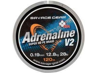 SG HD4 Adrenaline V2 120m 0.19mm 28lbs 12.8kg Grey