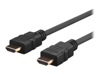 VivoLink Pro – HDMI-kabel med Ethernet – HDMI hane till HDMI hane – 1 m – svart – formpressad stöd för 4K (paket om 10)