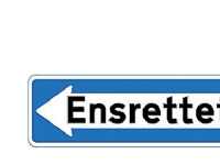 Bilde av Ensrettet Venstre - Oplysningstavle E19,1 30x80 T3 Refleks, Ds/en12899-1