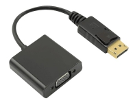 MicroConnect - DisplayPort-kabel - DisplayPort (hann) til HD-15 (VGA) (hunn) - 15 cm PC tilbehør - Kabler og adaptere - Adaptere