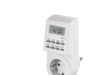 Microconnect GRUTIMER1 Daglig timer/veckotimer Vit Digital LCD Knappar 7 dagar