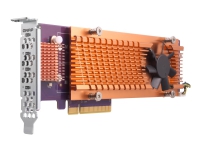 QNAP QM2-4P-384 - Lagringskontroller - PCIe 3.0 lavprofil - PCIe 3.0 x8 - for QNAP TS-1273, 1277, 473, 677, 873, 877, 977, EC1280, TVS-27372, 8, 744, 8, 7, 8 , 882 PC tilbehør - Kontrollere - IO-kort