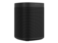 Sonos One (Gen2) – Smart högtalare – Ethernet / Wi-Fi – Airplay 2 – Röststyrning – svart (nätfärg – matt svart)