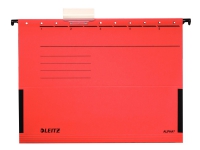Leitz ALPHA - Hengefil - V-sokkel - for A4 - med fliker - rød Arkivering - Arkiv bokser / Mapper - Hengemapper