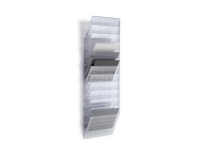 Broschyrställ Durable Flexiboxx w/12 A4-brickor liggande format redo – för väggmontering