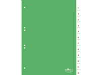 Durable 6210-05, Numerisk faneindeks, Grønn, Portrett, A4, 230 mm, 297 mm Arkivbokser