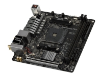 ASRock Fatal1ty B450 Gaming-ITX/ac - Hovedkort - mini-ITX - Socket AM4 - AMD B450 Chipset - USB 3.1 Gen 1, USB-C Gen2, USB 3.1 Gen 2 - Bluetooth, Gigabit LAN, Wi-Fi - innbygd grafikk (CPU kreves) - HD-lyd (8-kanalers) PC-Komponenter - Hovedkort - AMD hove