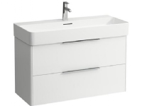 Laufen Base hvid vaskeskab med to skuffer – mål: H52,5 x B93 x D39 cm. Håndvask #626996000 bestilles særskilt.