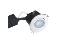 Uni Install 220-240V IP44 lutningsvinkel 30° GU10 downlight 5W LED 2700K Ø75mm matt vit rund