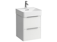 Laufen Base hvid vaskeskab med to skuffer – mål: H52,5 x B43,5 x D39 cm. Håndvask #626990000 bestilles særskilt.