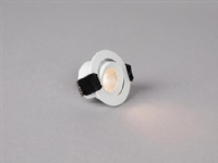LED-downlight Optic XS Tilt White 3000K 230lm Ra&gt 95 45° spridning lutning 20° 4W IP44. Dimbar 230V drivrutin