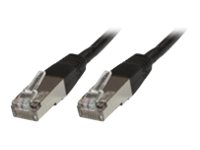 MicroConnect – Nätverkskabel – RJ-45 (hane) till RJ-45 (hane) – 5 m – SSTP (screened shielded twisted pair) – CAT 6 – halogenfri tvinnad – svart