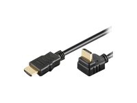 MicroConnect High Speed HDMI with Ethernet – HDMI-kabel med Ethernet – HDMI hane till HDMI hane – 1 m – 270° kontakt