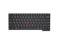 Lenovo – Ersättningstangentbord för bärbar dator – bakgrundsbelyst – fransk – svart – FRU – för ThinkPad E480  E490  L380  L380 Yoga  L390  L390 Yoga  L480  T480s  T490