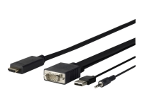 VivoLink Pro – HDMI-kabel – HDMI hane till USB HD-15 (VGA) stereo mini jack hane – 5 m