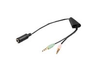 MicroConnect – Audio-adapter – stereo mini jack hane till 4-poligt minijack hona – för Apple iPhone 3G 3GS 4 4S