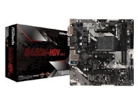 ASRock B450M-HDV R4.0 - Hovedkort - mikro ATX - Socket AM4 - AMD B450 Chipset - USB 3.1 Gen 1 - Gigabit LAN - innbygd grafikk (CPU kreves) - HD-lyd (8-kanalers) PC-Komponenter - Hovedkort - AMD hovedkort