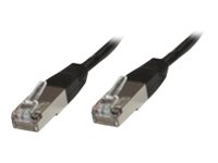 MicroConnect – Nätverkskabel – RJ-45 (hane) till RJ-45 (hane) – 50 cm – SSTP (screened shielded twisted pair) – CAT 6 – halogenfri – svart