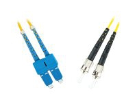 MicroConnect – Patch-kabel – ST/PC enkelläge (hane) till SC/PC enkelläge (hane) – 2 m – fiberoptisk – 9 / 125 mikrometer – OS1 – gul