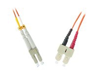 MicroConnect – Nätverkskabel – LC/PC-multiläge (hane) till SC/PC multiläge (hane) – 5 m – fiberoptisk – 50/125 mikron – OM3