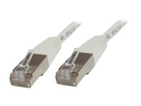 MicroConnect – Nätverkskabel – RJ-45 (hane) till RJ-45 (hane) – 1 m – F/UTP (folieöverdraget oskärmat tvinnat par) – CAT 6 – halogenfri – vit