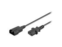 MicroConnect PowerCord – Förlängningskabel för ström – IEC 60320 C14 till IEC 60320 C13 – 7 m – svart