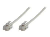 MicroConnect Modular Straight – Telefonkabel – RJ-11 (6 stift) (han) till RJ-11 (6 stift) (han) – 5 m