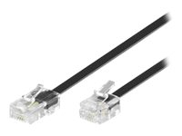 MicroConnect Modular – Nätverkskabel – RJ-11 (hane) till RJ-45 (hane) – 5 m – svart