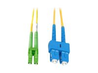 MicroConnect – Nätverkskabel – SC/APC enkelläge (hane) till LC/UPC enkelläge (hane) – 3 m – fiberoptisk – 9 / 125 mikrometer – OS1 – gul