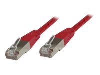 MicroConnect – Nätverkskabel – RJ-45 (hane) till RJ-45 (hane) – 1 m – SSTP (screened shielded twisted pair) – CAT 6 – halogenfri – röd