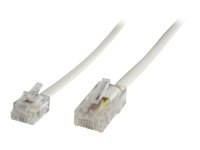 MicroConnect – Nätverkskabel – RJ-45 (hane) till RJ-11 (hane) – 3 m – vit