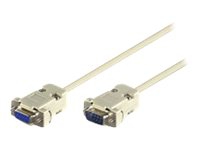 MicroConnect – Seriell förlängningskabel – DB-9 (hane) till DB-9 (hona) – 15 m