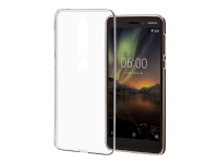 Nokia Clear Case CC-110 – Baksidesskydd för mobiltelefon – termoplastisk polyuretan (TPU) – transparent – för Nokia 6.1