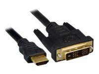 MicroConnect – Adapterkabel – HDMI han til DVI-D han – 10 m – sort