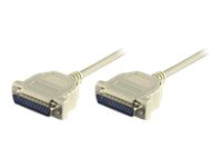 MicroConnect – Parallell kabel – DB-25 (hane) till DB-25 (hane) – 2 m