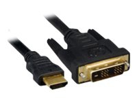 MicroConnect – Adapterkabel – HDMI han til DVI-D han – 1.5 m – sort